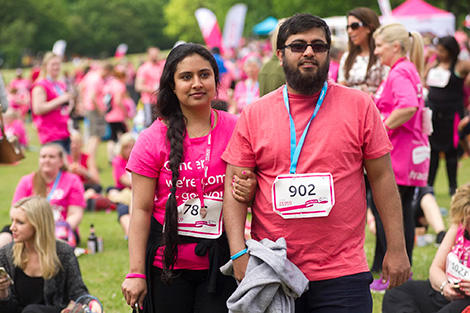A couple at the Race for Life