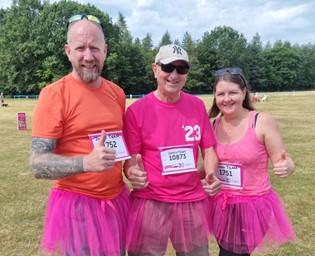 John and family after finishing the Race for Life 