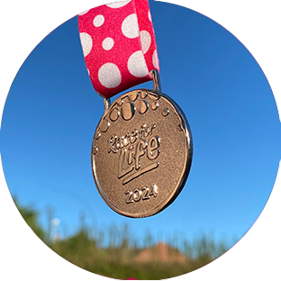 A photo of the 2024 medal